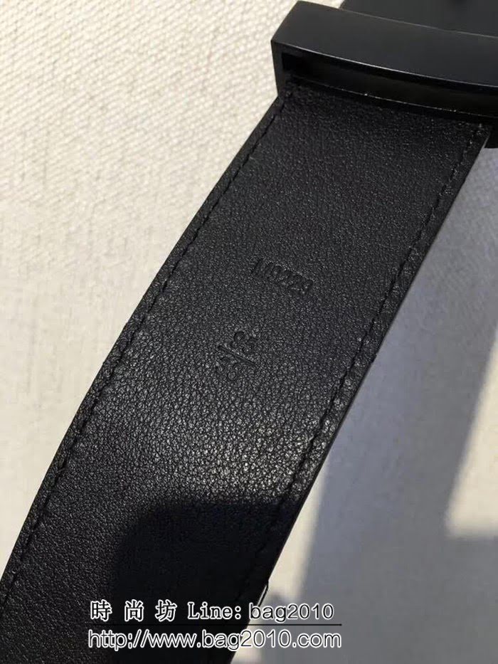 路易威登LV 香港專櫃新款 水波紋扣頭皮帶 專櫃同步 LHG1091